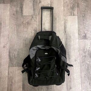 Samsonite Wheeled Backpack Black Grey Rolling Travel School Bag Carry On Luggage